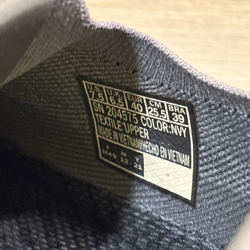 Skechers Men 7.5 Garza Alandis Sneaker Gray Blue‎ Knit Slip On Stretch Lace Shoe - Picture 13 of 15